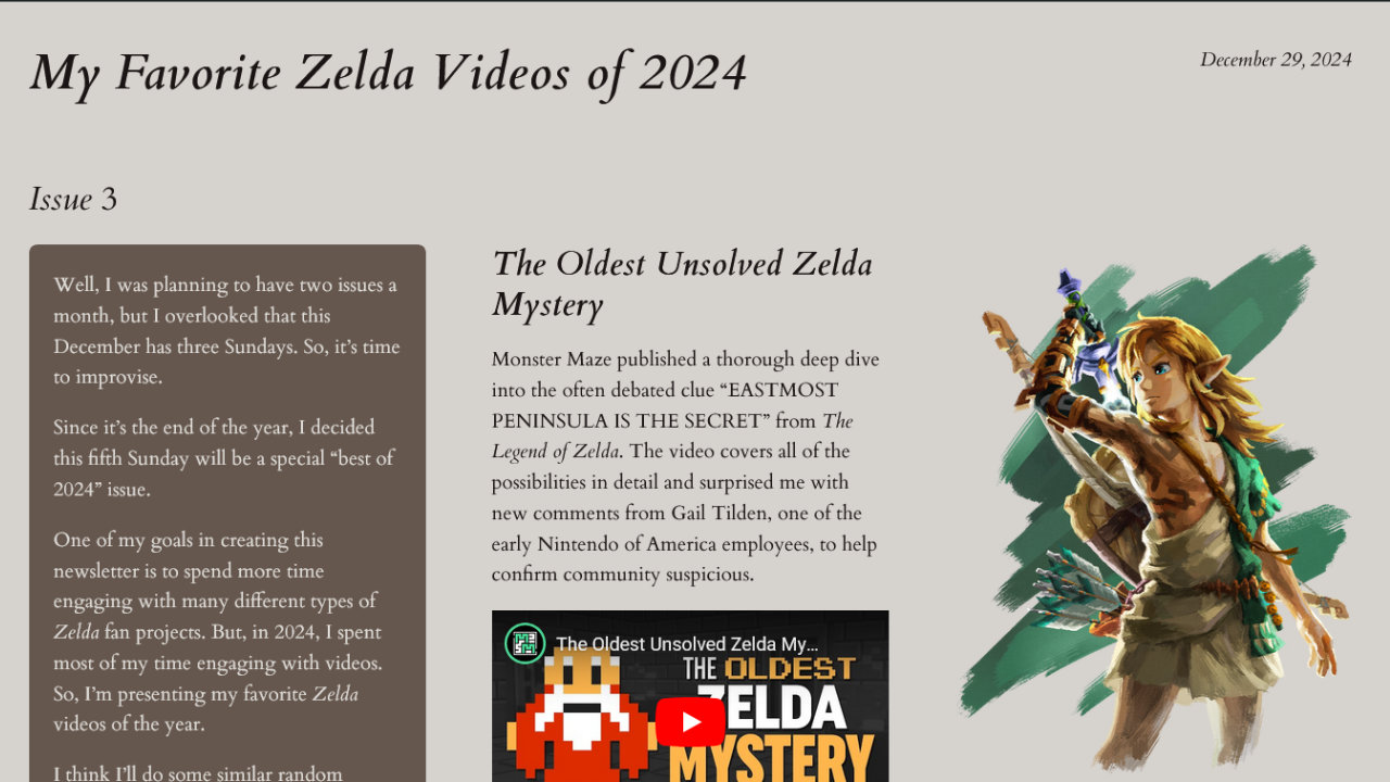 My Favorite Zelda Videos of 2024